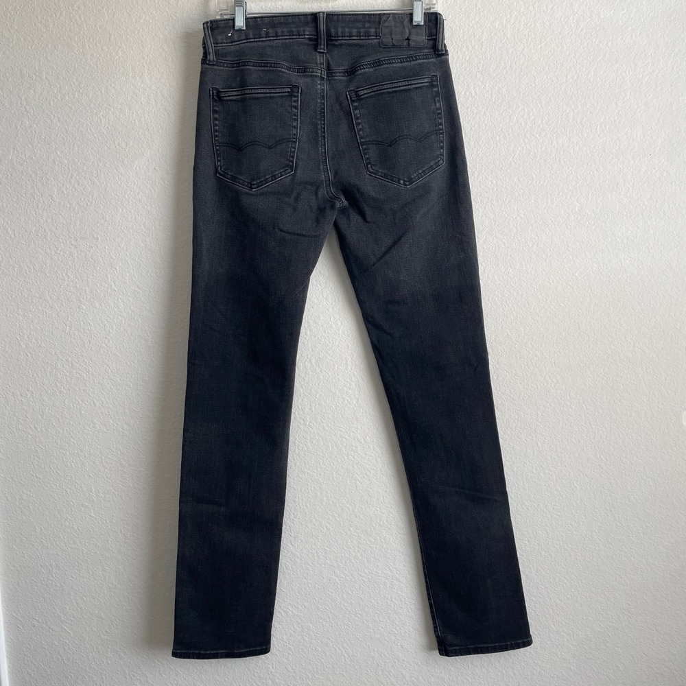 American Eagle Men's Black Slim Straight Jeans Size 30x34 Modern Fit Denim - Picture 11 of 11